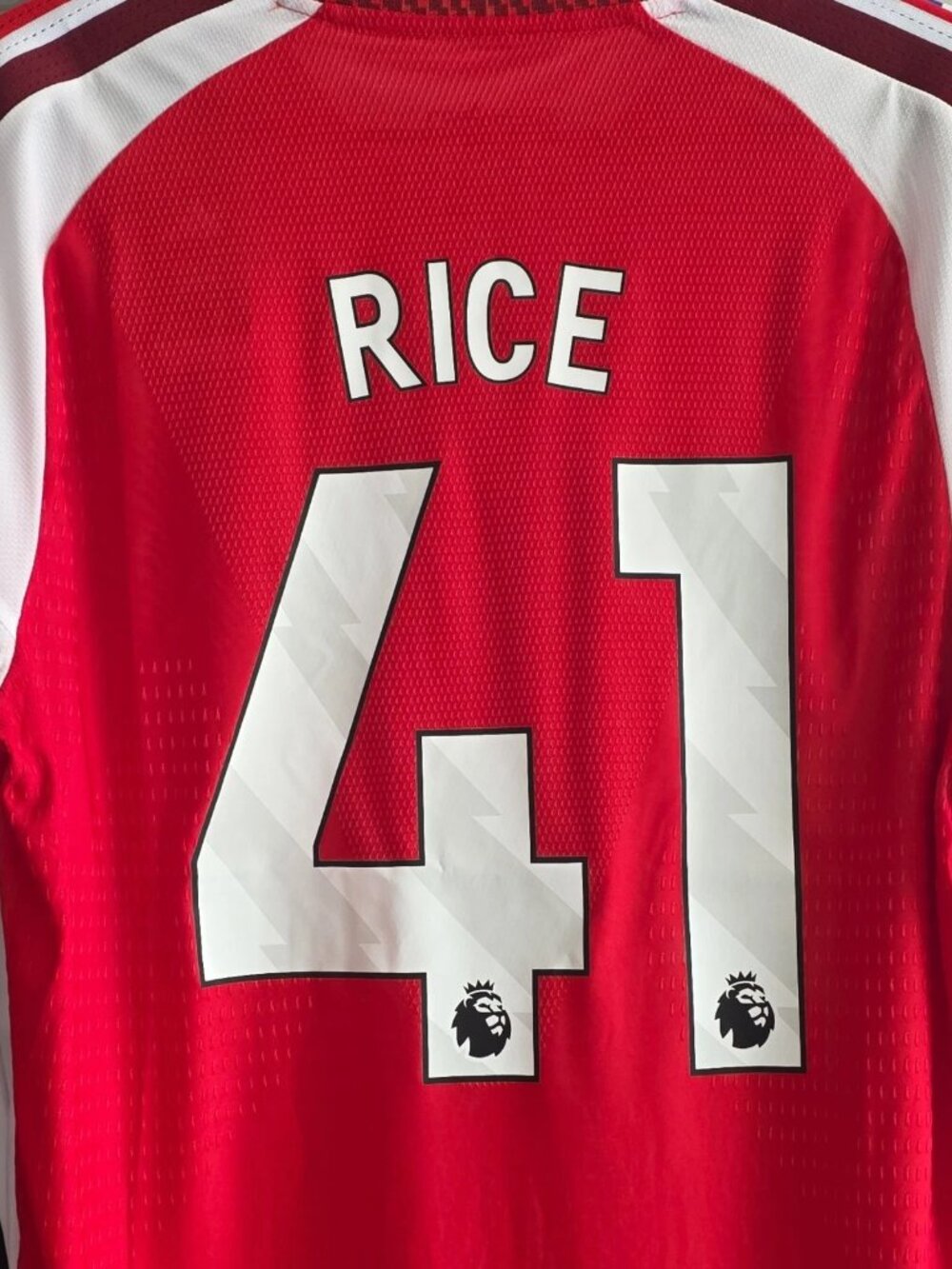 Declan Rice 2026 27 Soccer Jersey Home Red